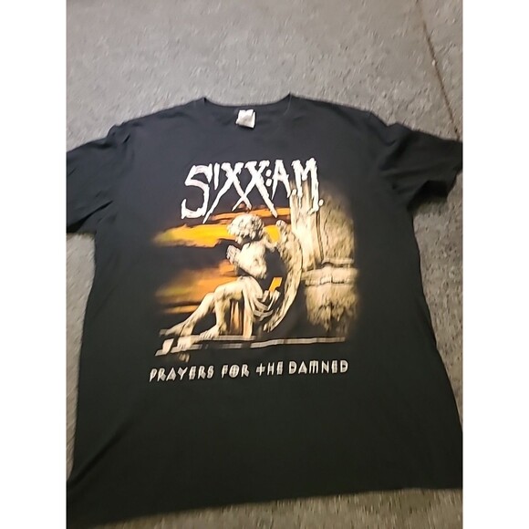 Sixx:A.M. mens Hard Rock Metal Black Concert Tour t-shirt size L 2016 - Picture 1 of 9
